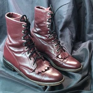 Justin Lace Up Roper Boots